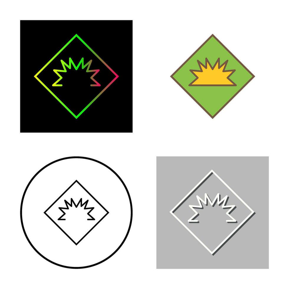 Danger of Welding Flash Vector Icon