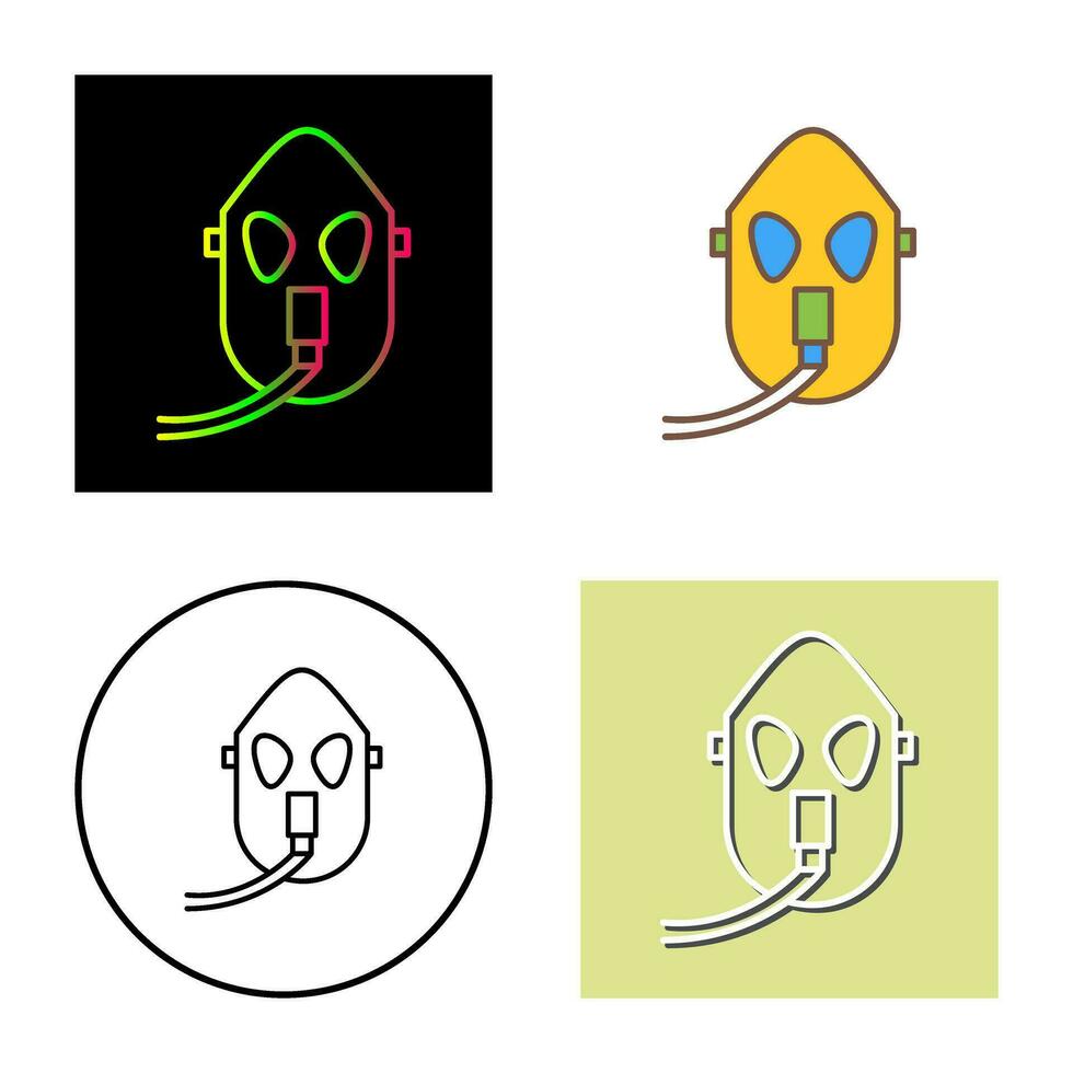 Unique Oxygen Mask Vector Icon