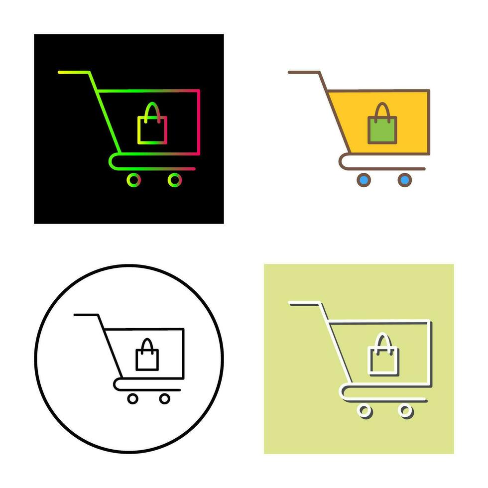 Unique Cart Vector Icon