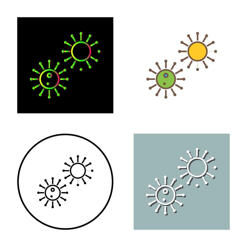 único virus vector icono