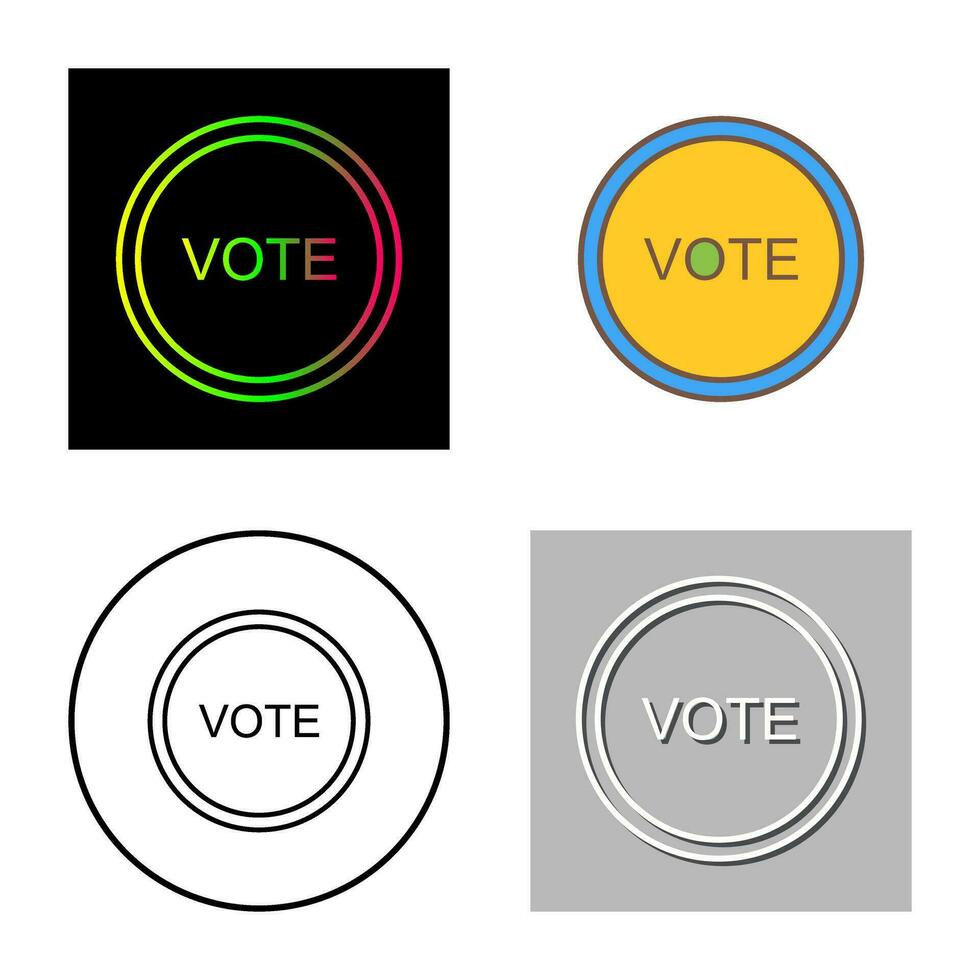 icono de vector de enlace de voto