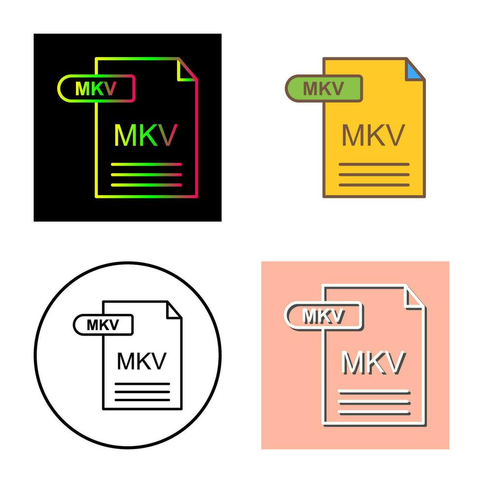 MKV Vector Icon