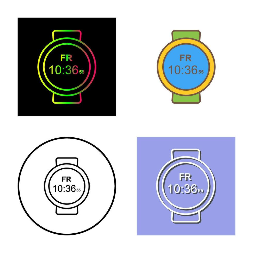 icono de vector de reloj deportivo