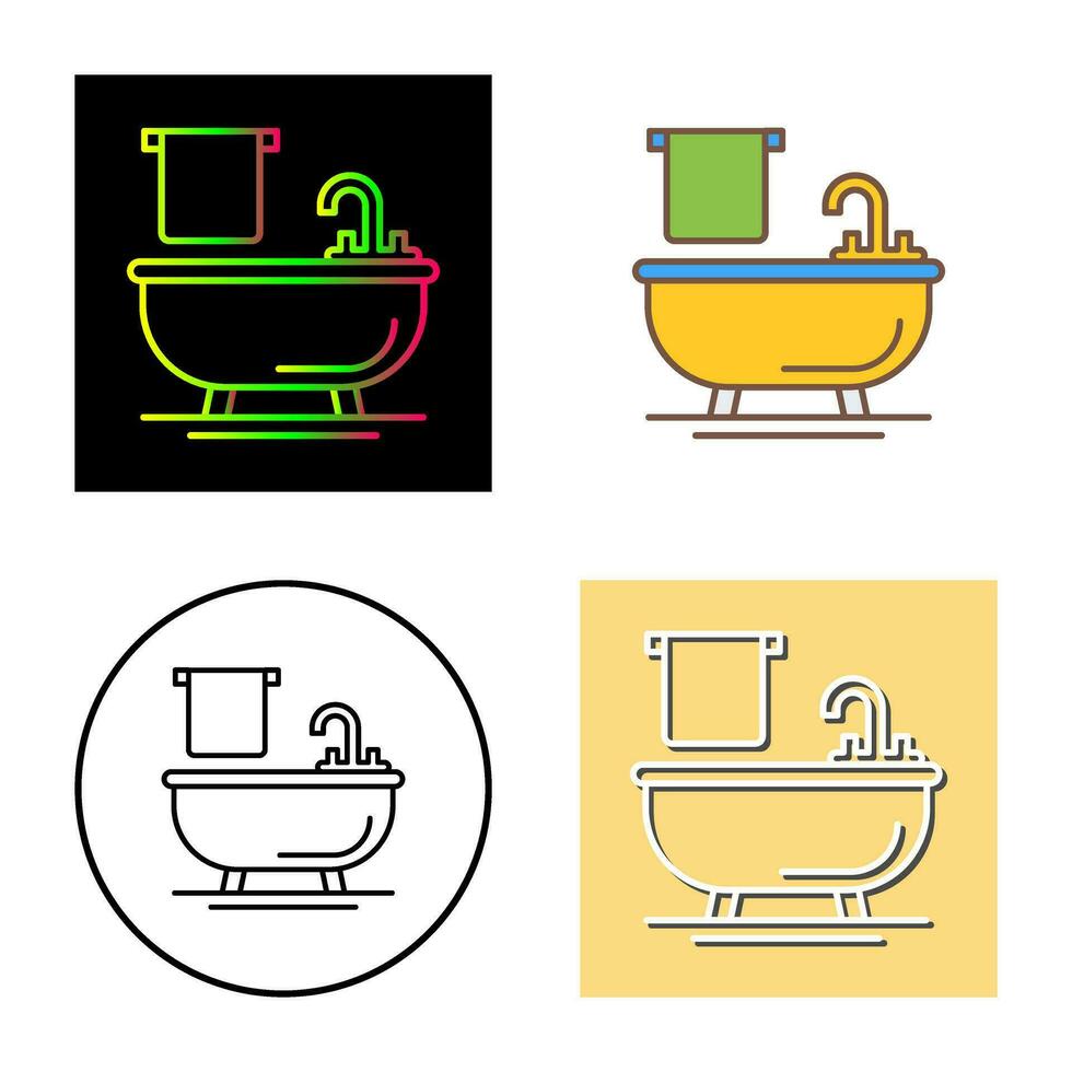 Bathtub Vector Icon