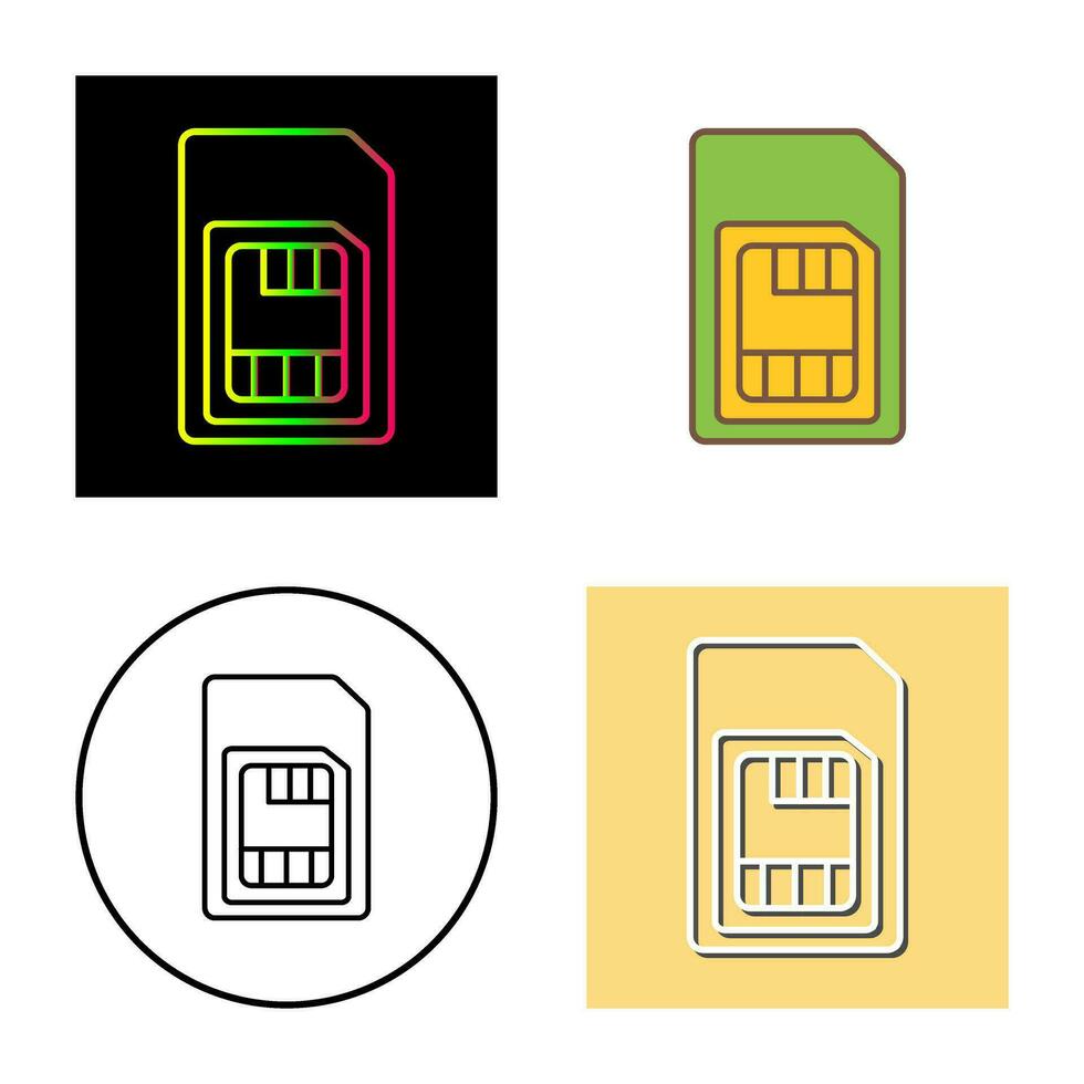 Sim Card Vector Icon