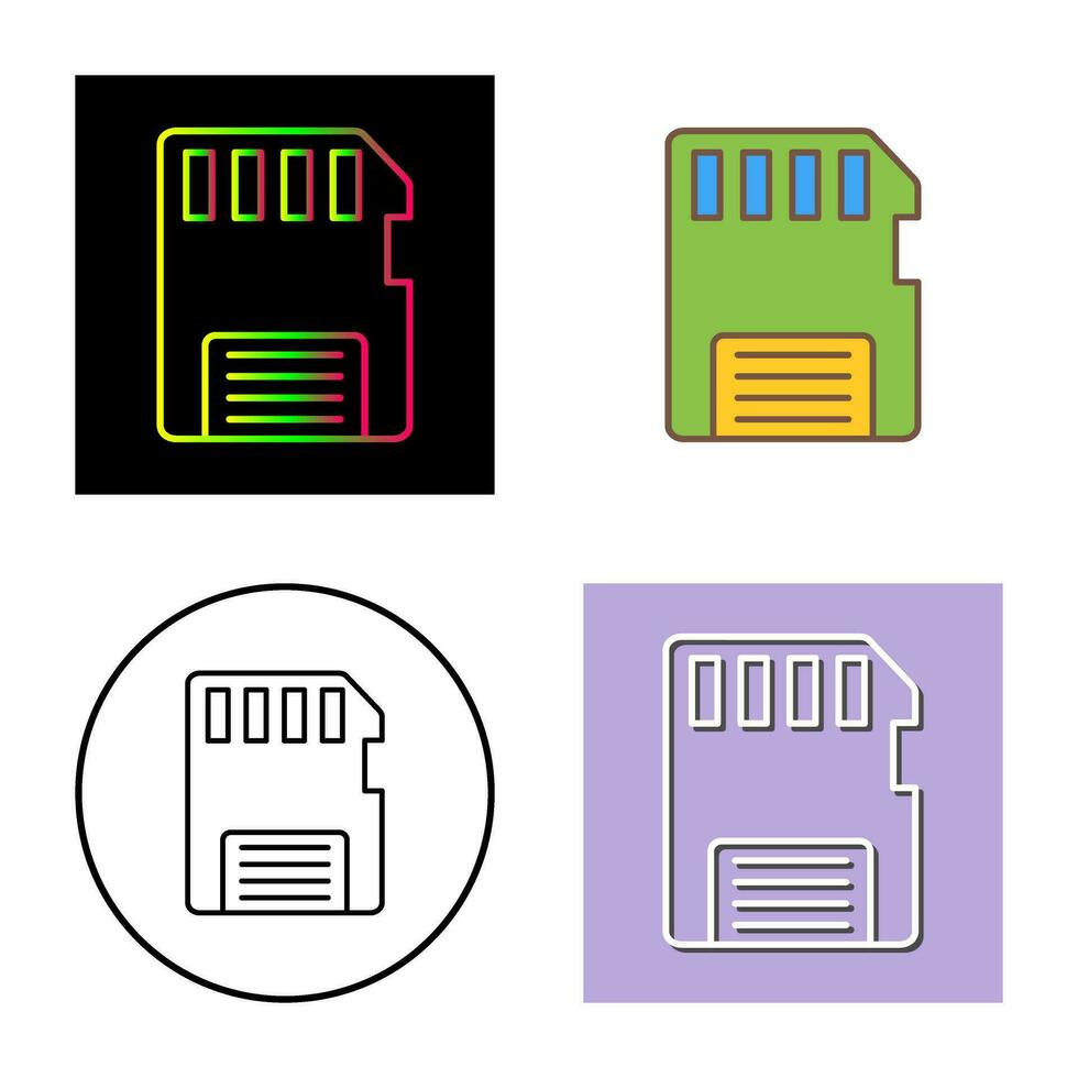 Memory Card Vector Icon