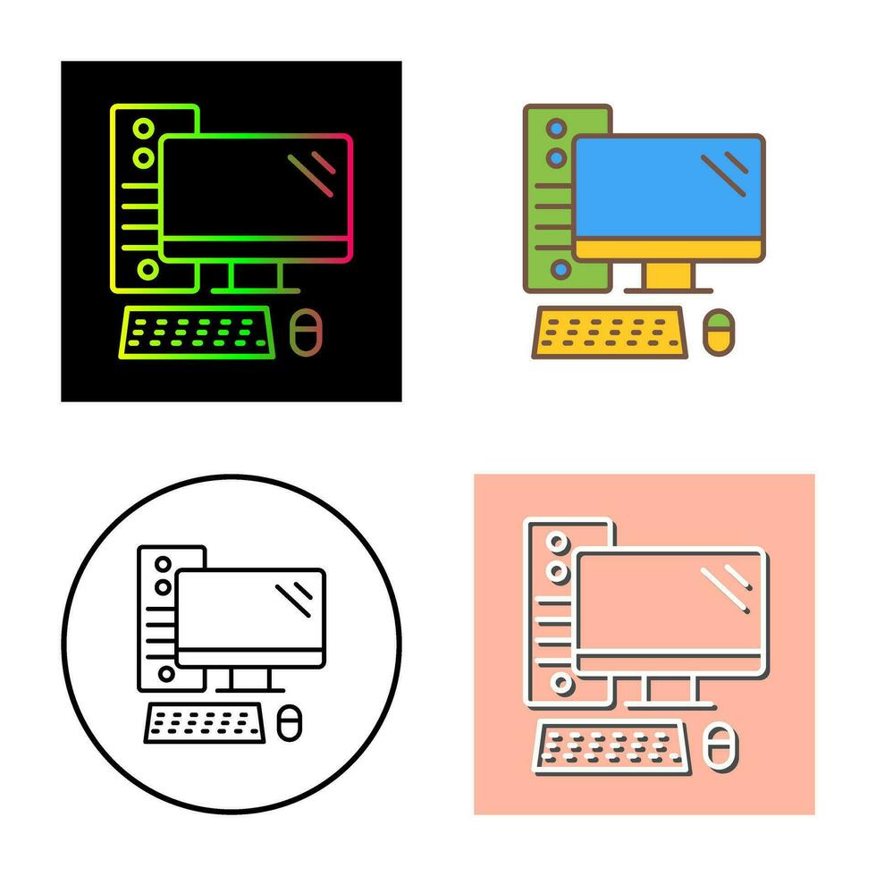Computer Vector Icon