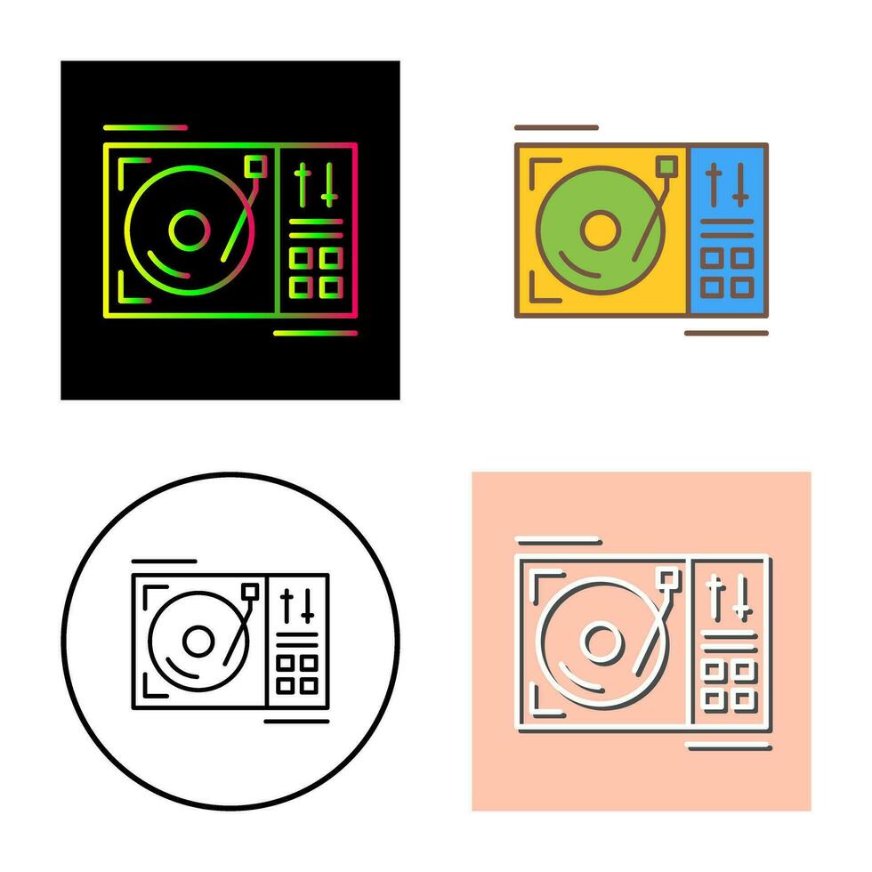 Turntable Vector Icon