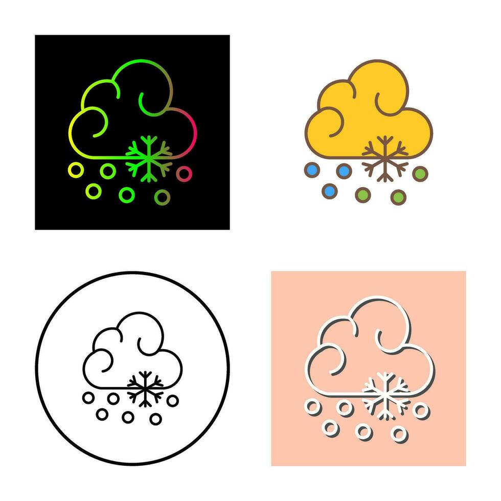 Snow Fall Vector Icon