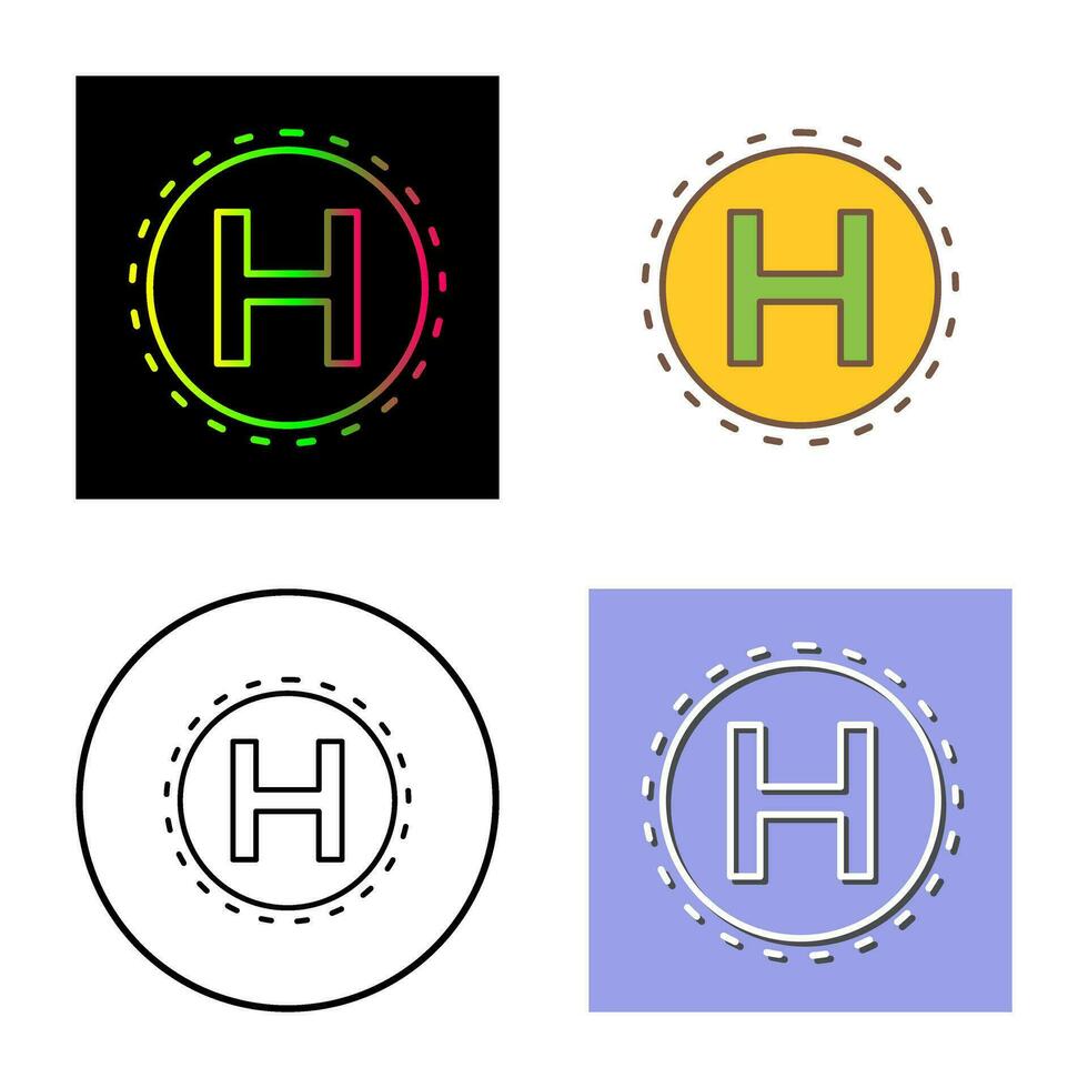 Helipad Vector Icon