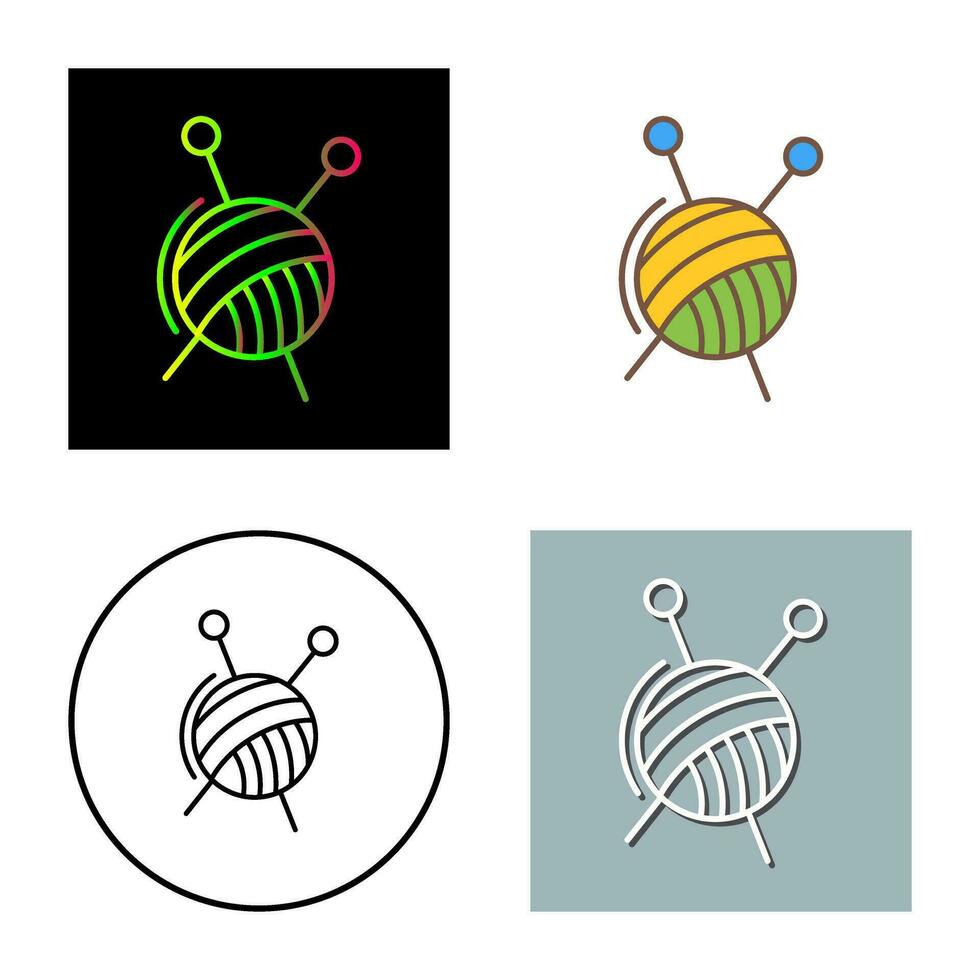 Knitting Vector Icon