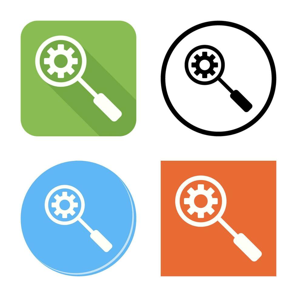 Unique Search Engine Optimizati Vector Icon