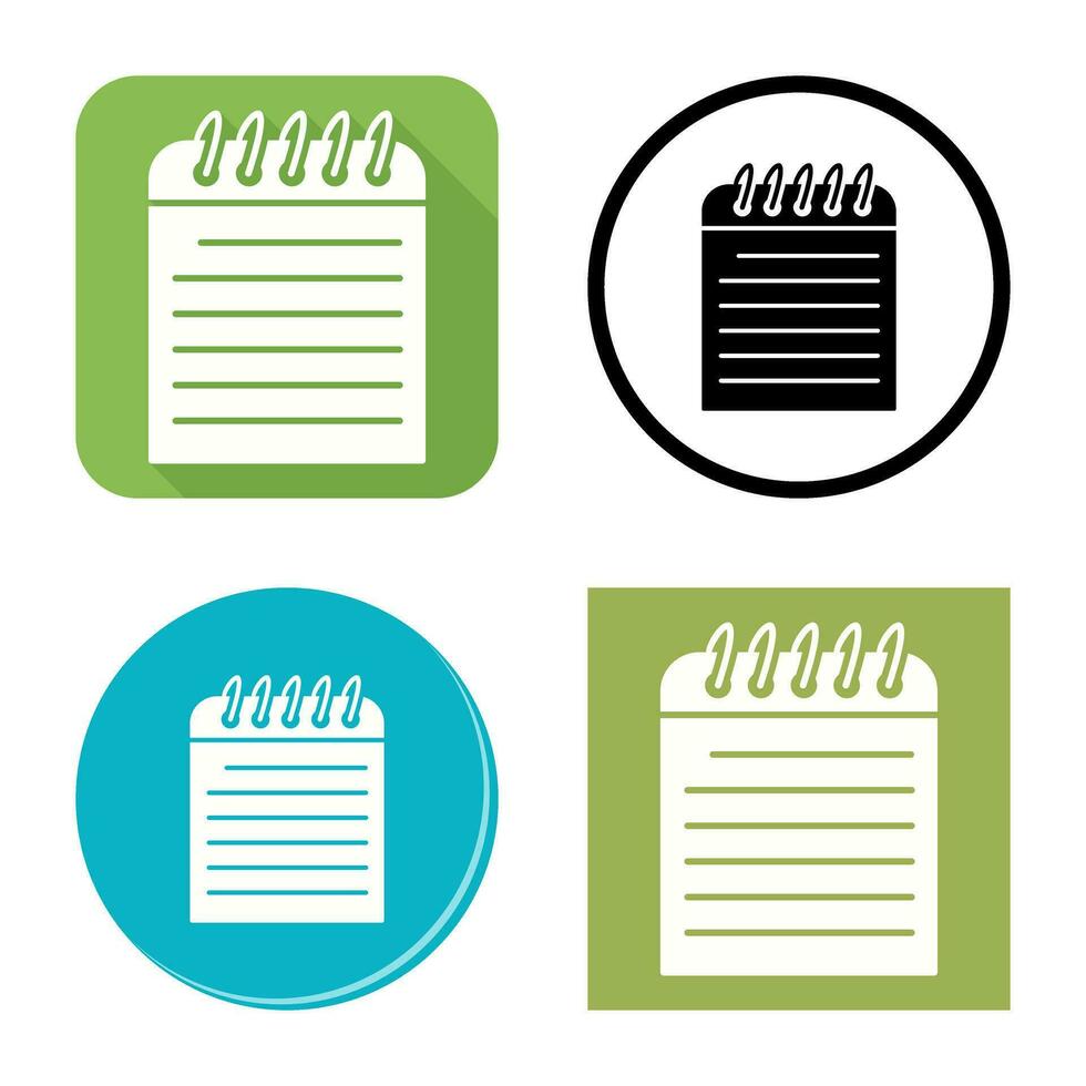 Unique Note Vector Icon