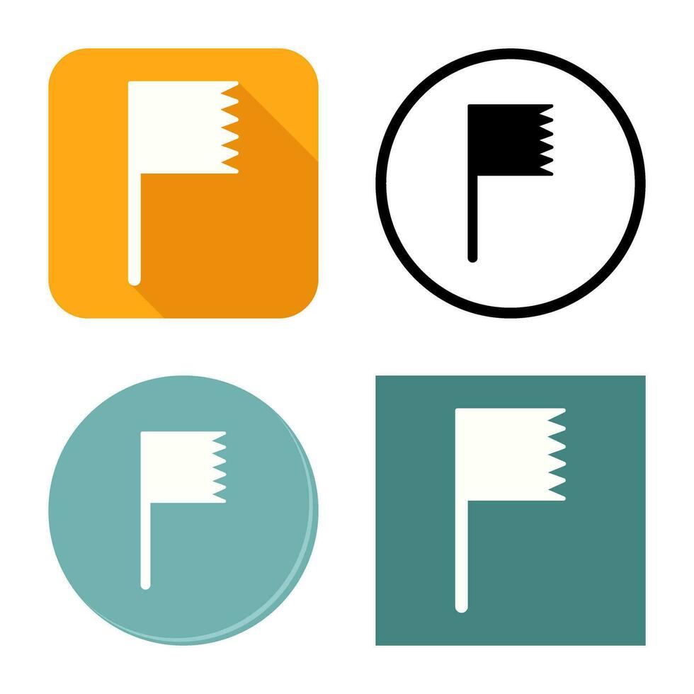 Unique Flag Vector Icon