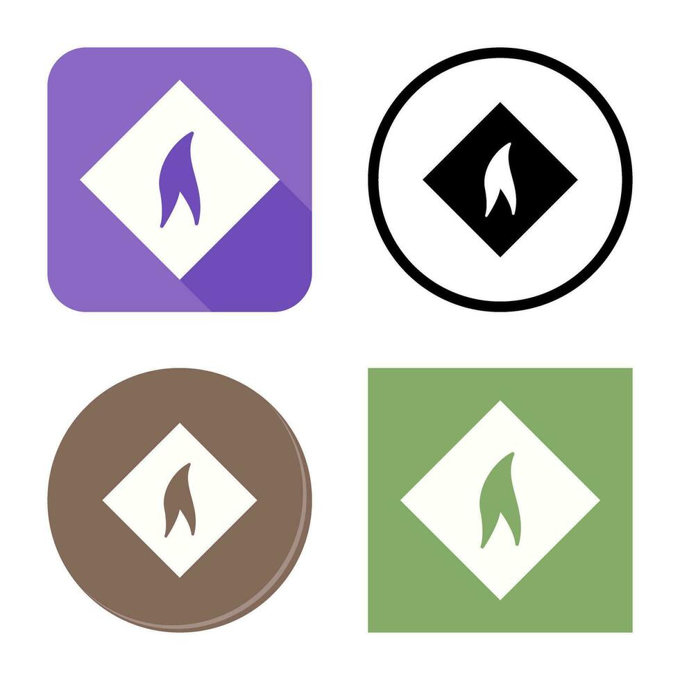 Flammable Material Vector Icon