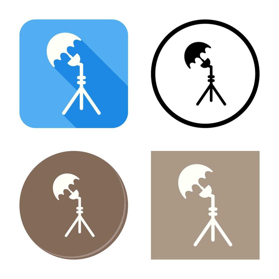 Unique Light Stand Vector Icon