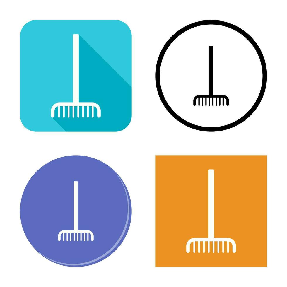 Fork picking Leaves Vector Icon