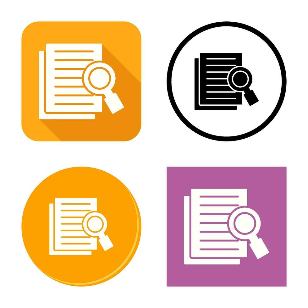 Details Looking Vector Icon