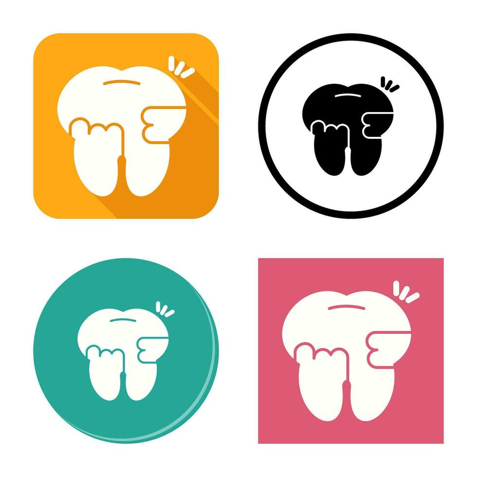 Toothache And Plaque Vector Icon