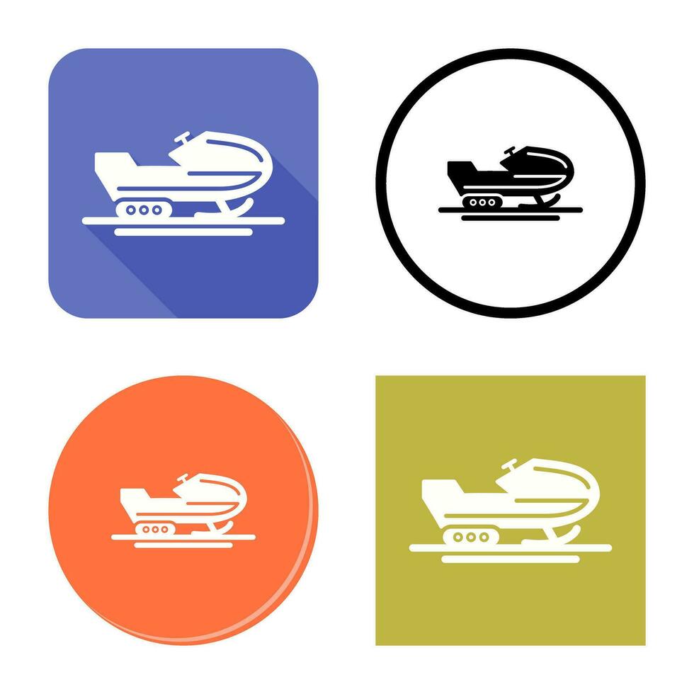 Snowmobile Vector Icon