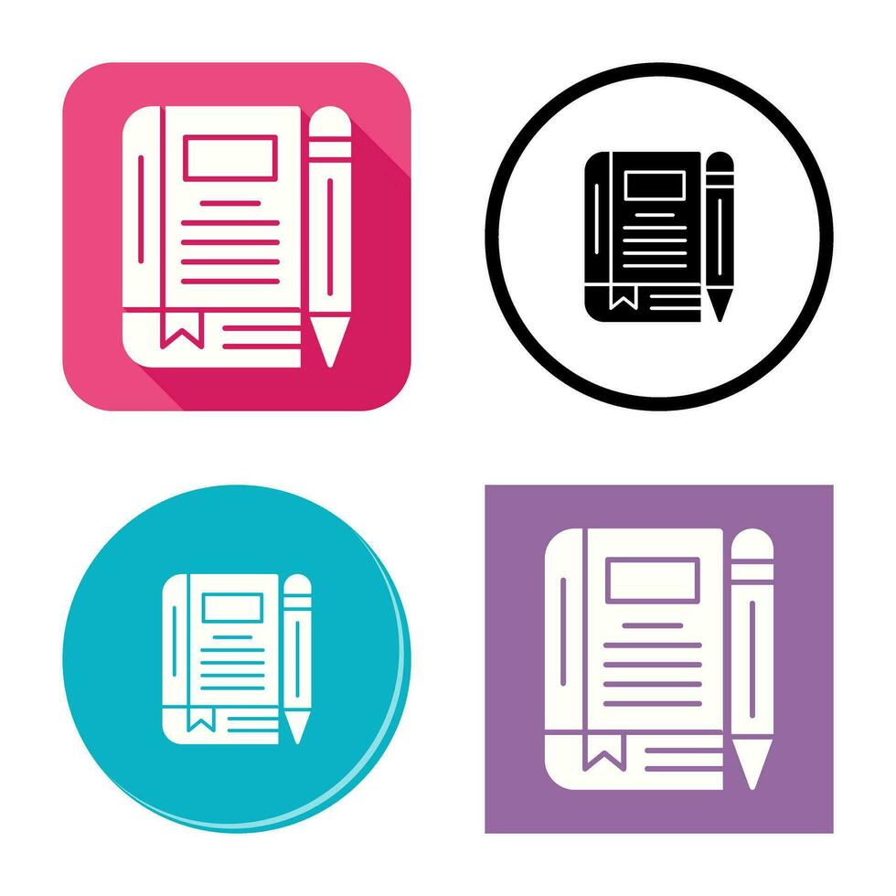 Diary Vector Icon