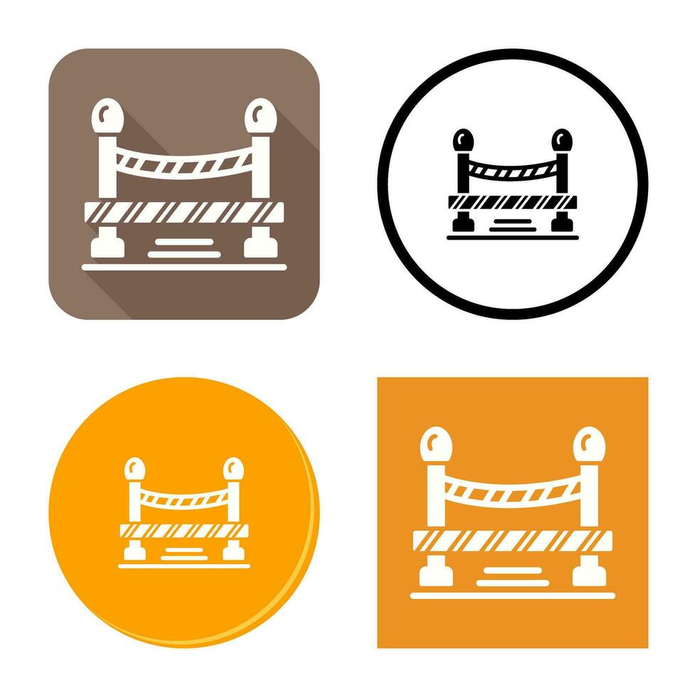 Do Not Cross Line Vector Icon