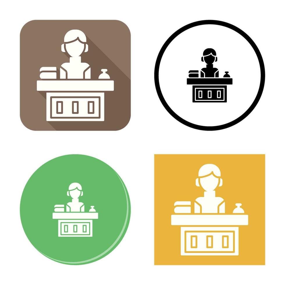 Office Reception Vector Icon