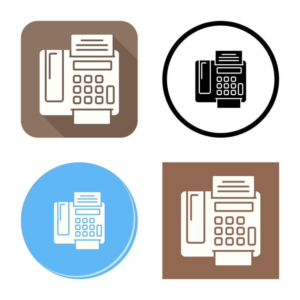 fax Machine Vector Icon