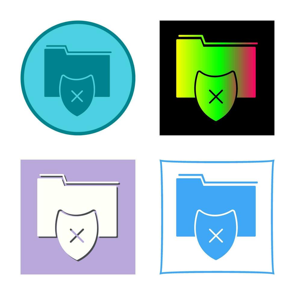 Vulnerable Folder Vector Icon