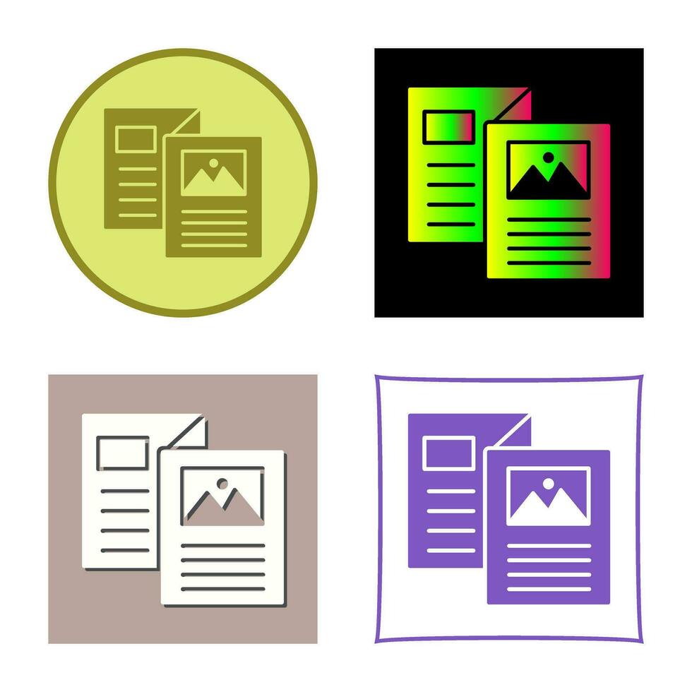 Brochure Vector Icon