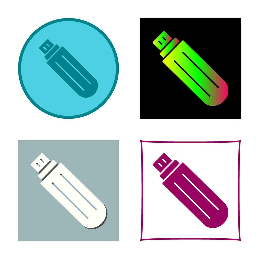 Unique USB Drive Vector Icon