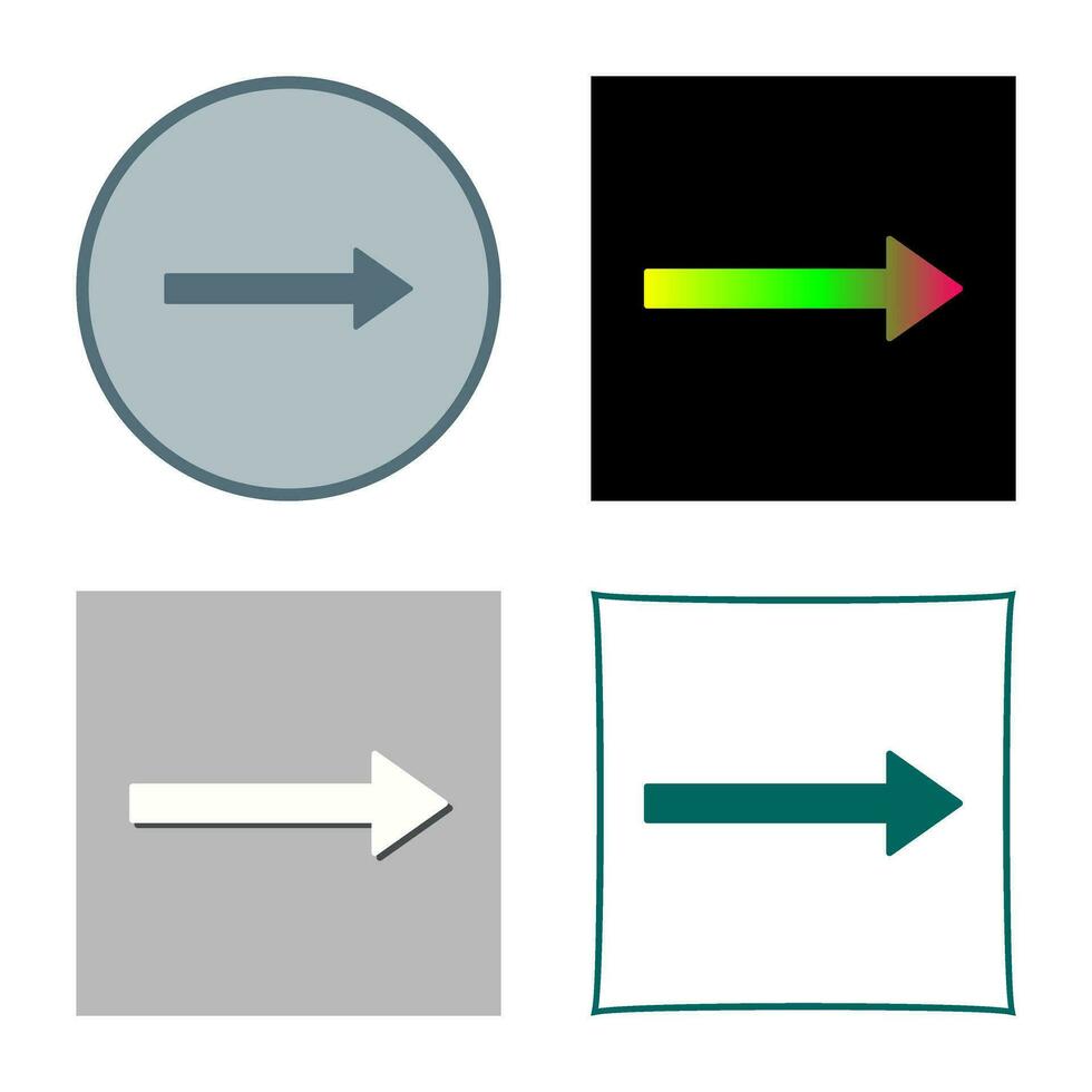Unique Right Arrow Vector Icon