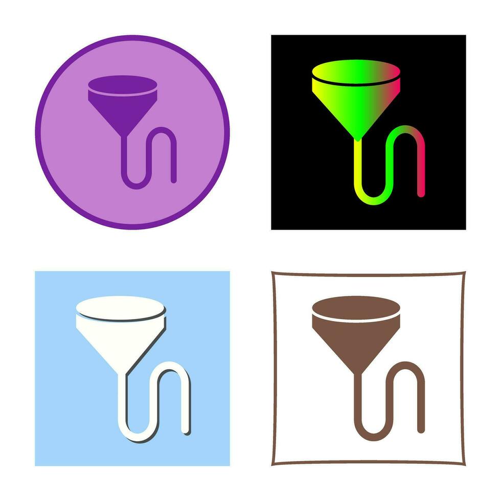 Unique Beer Bong Vector Icon