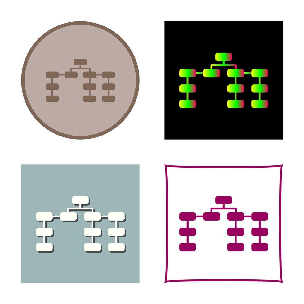 Unique Seo Structure Vector Icon