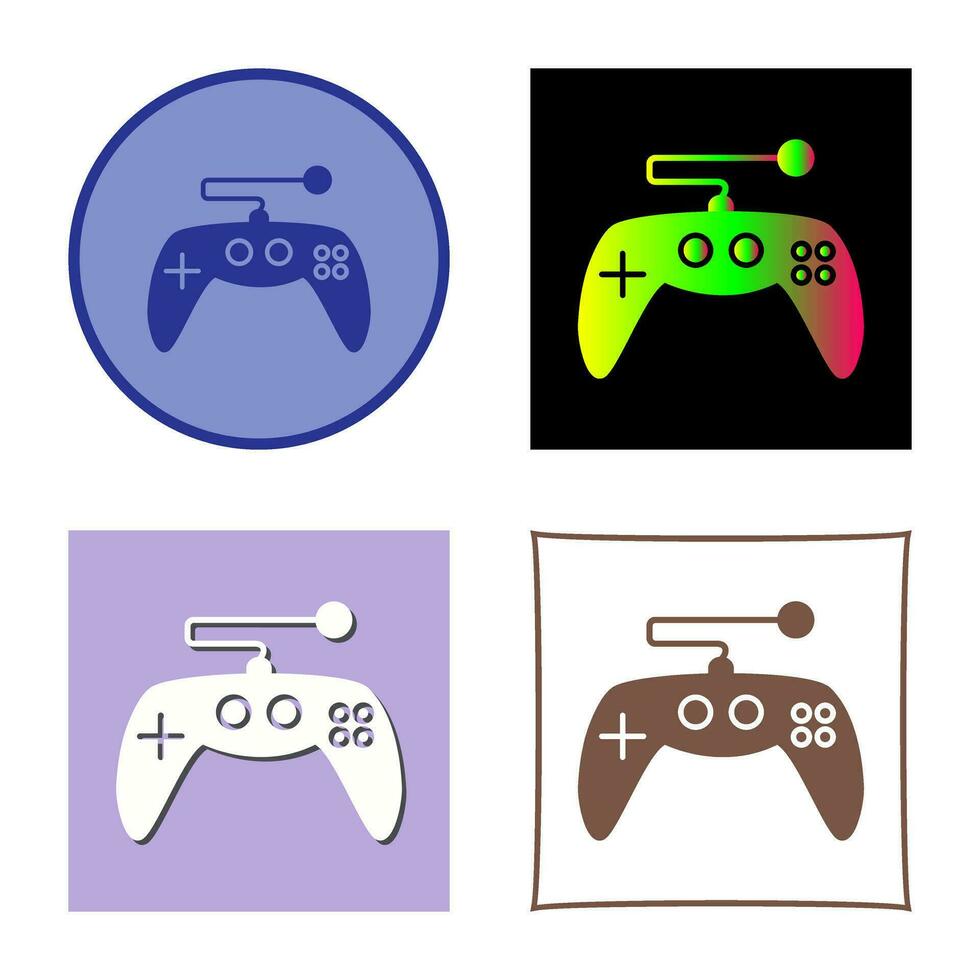 icono de vector de control de juego único