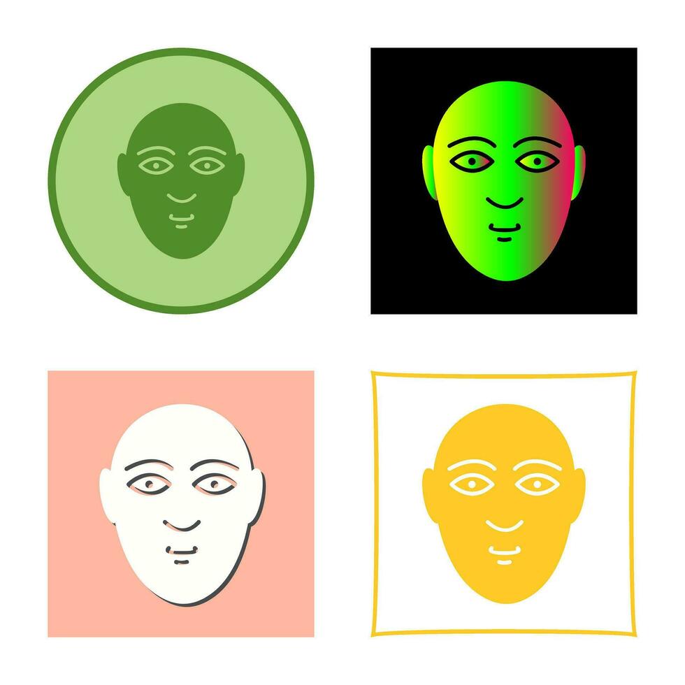 icono de vector de rostro humano