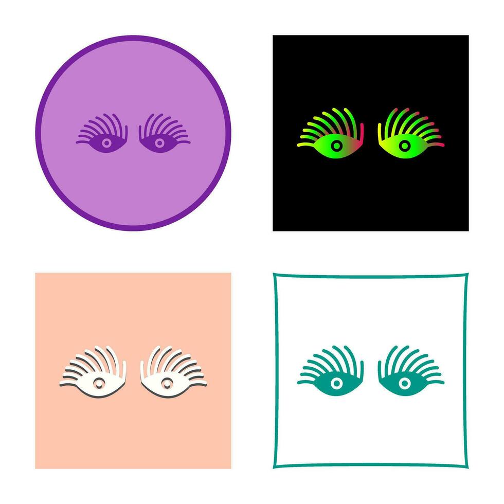 Longlashes Vector Icon