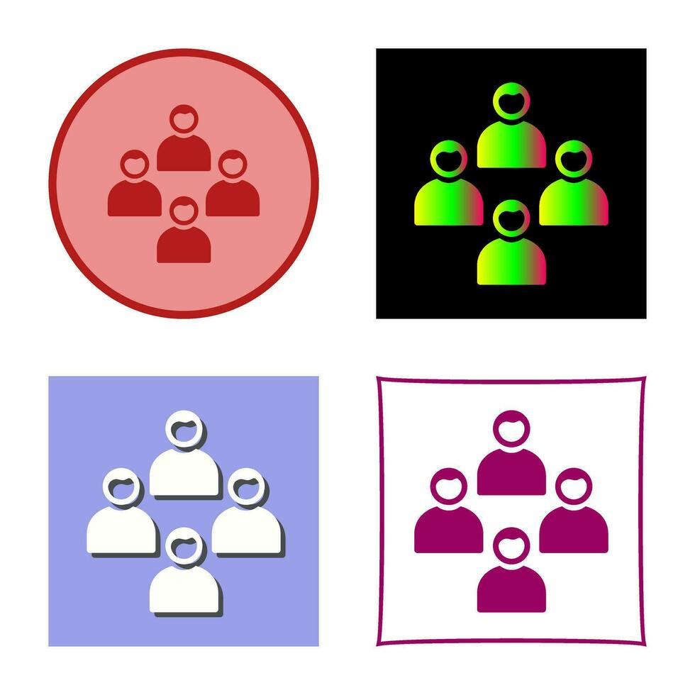 Network Group Vector Icon