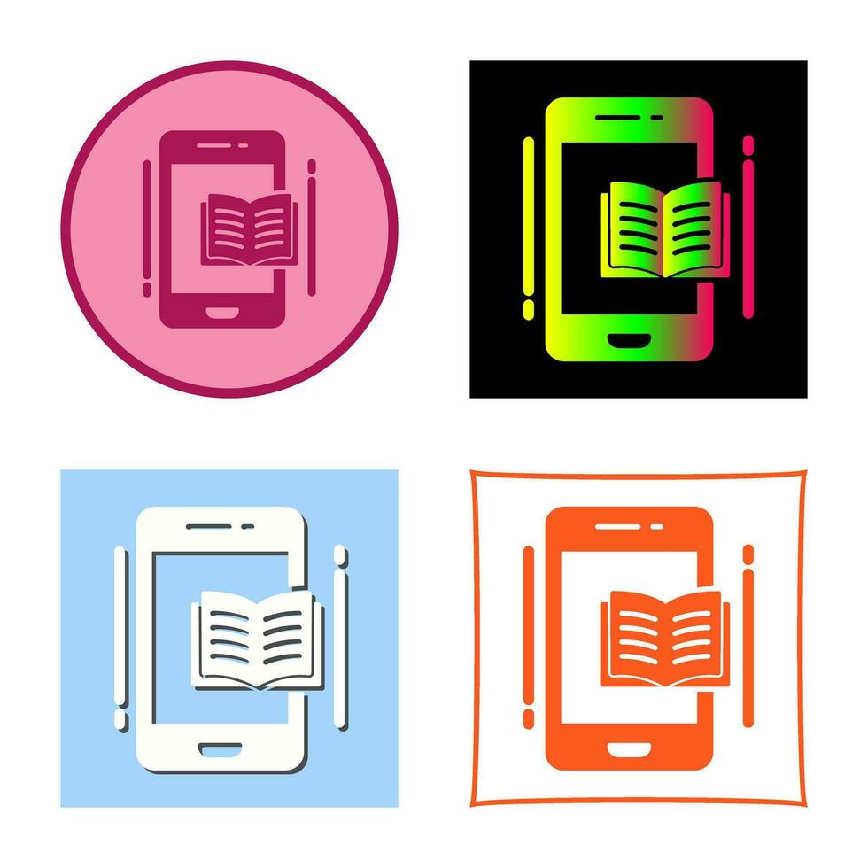 E Book Vector Icon