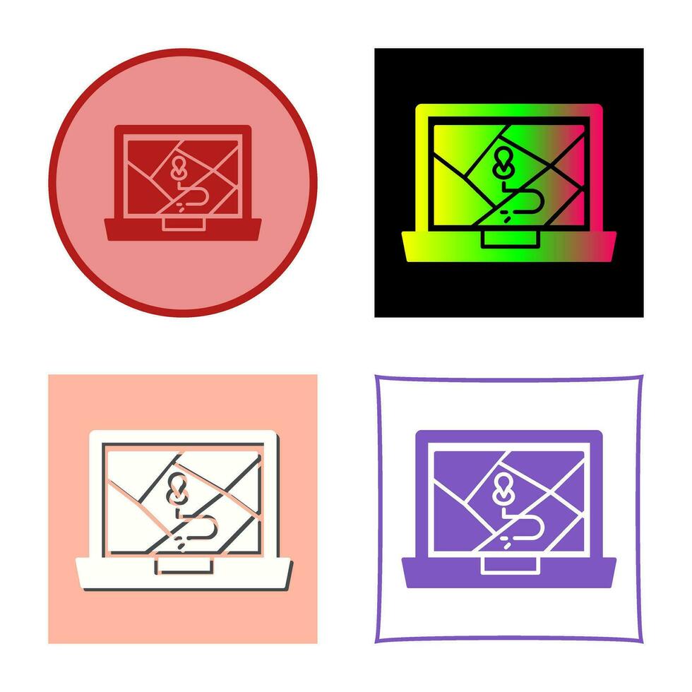 Google Map Vector Icon