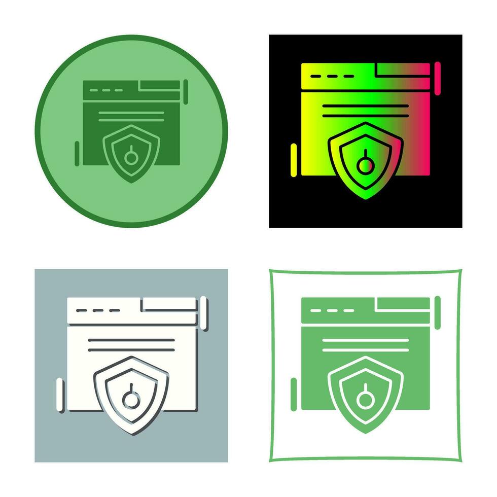 Web Security Vector Icon