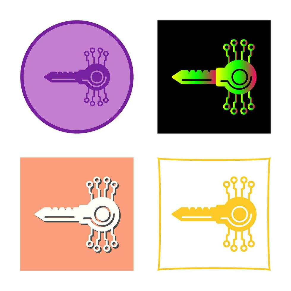 Key Code Vector Icon