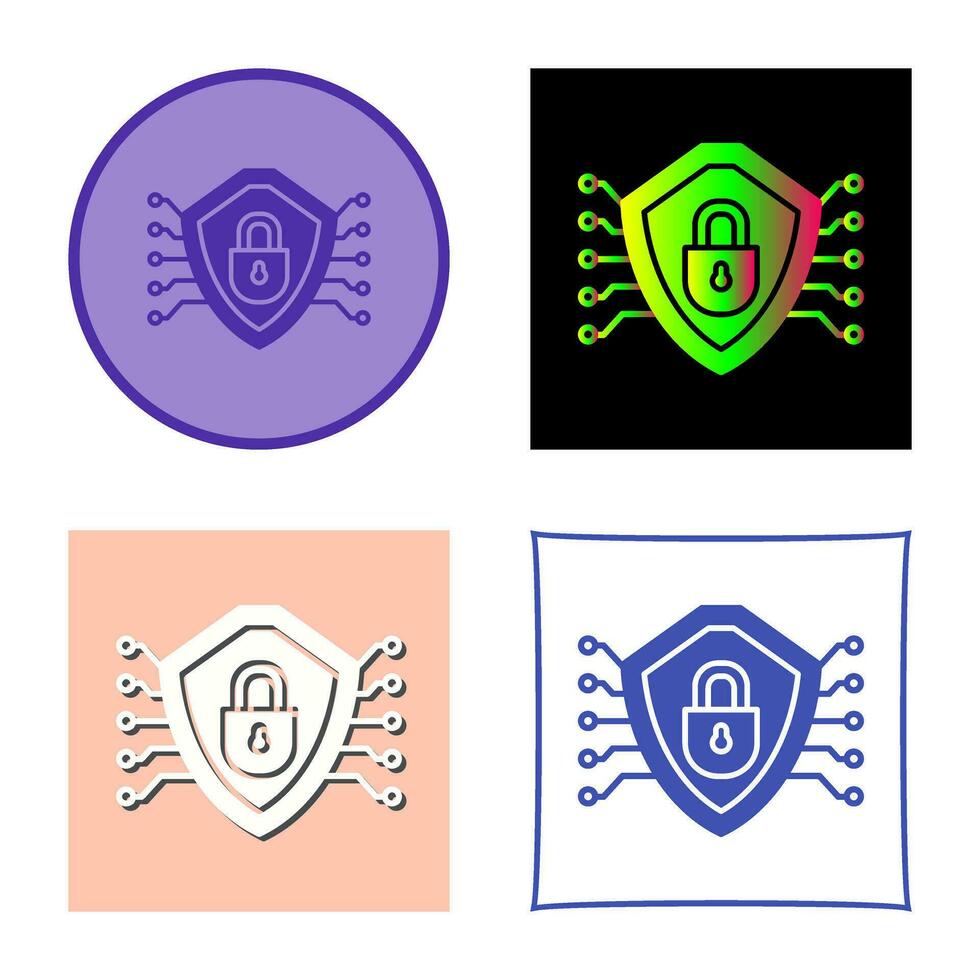 Cyber Security Vector Icon