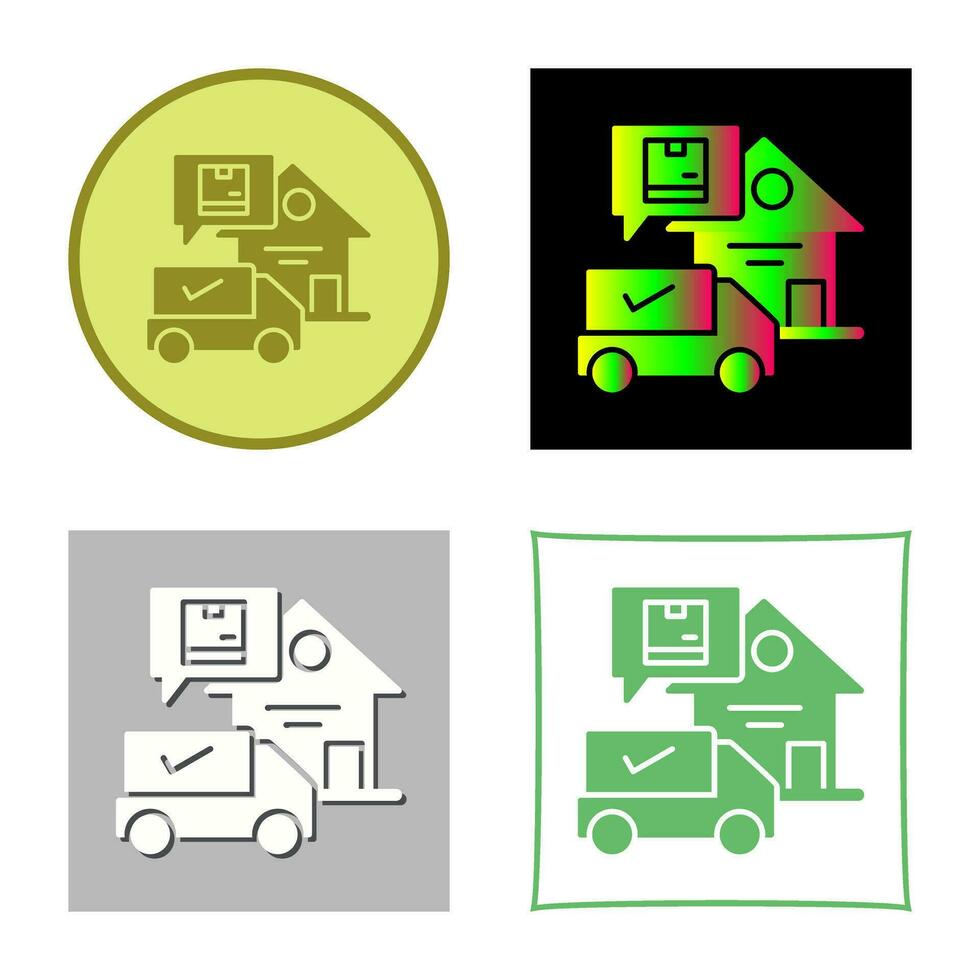 Package Receiving Vector Icon