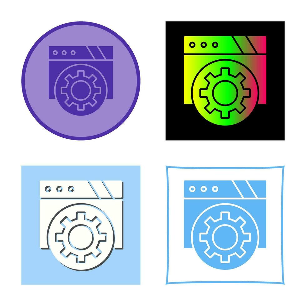 icono de vector de navegador