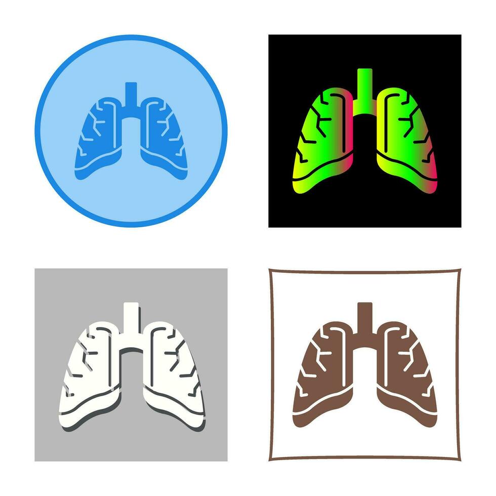 Lungs Vector Icon