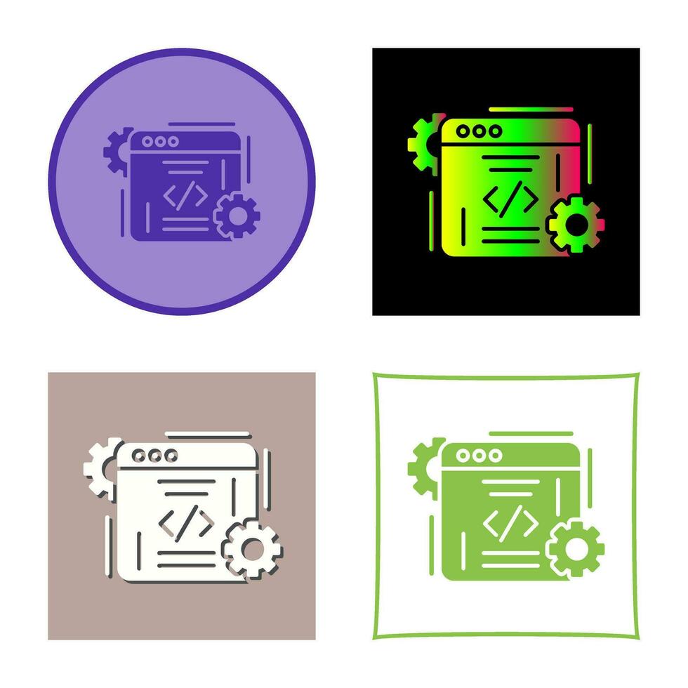 icono de vector de codificación