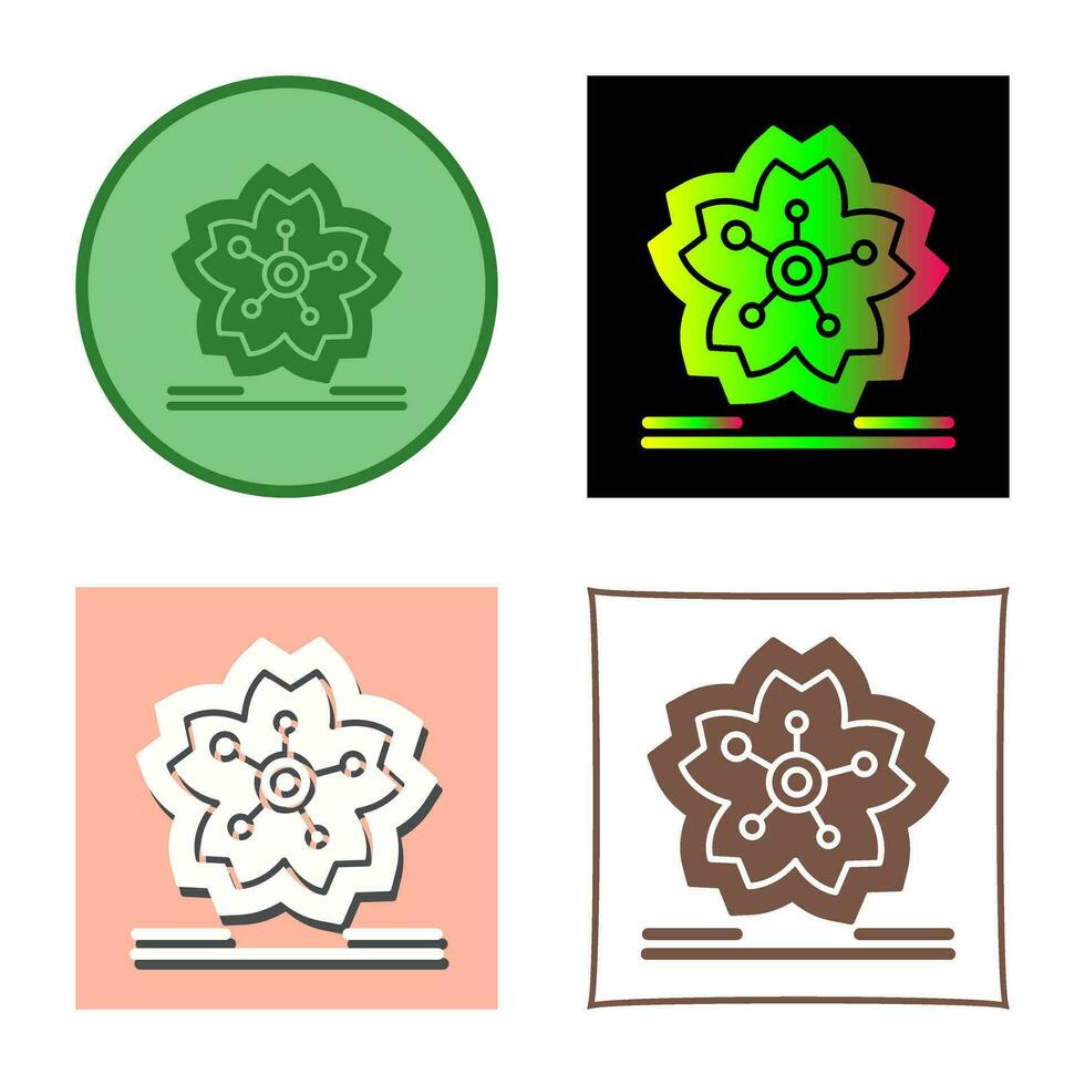 Cherry Blossom Vector Icon