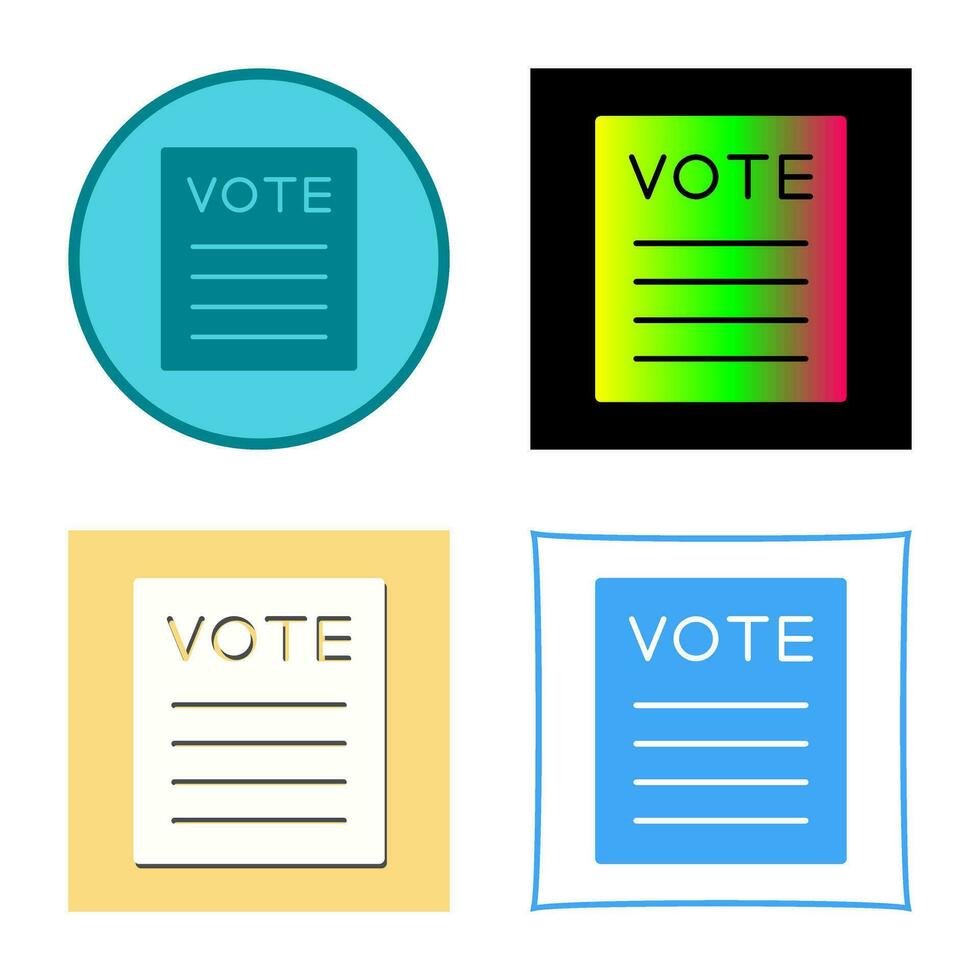 Vote Vector Icon