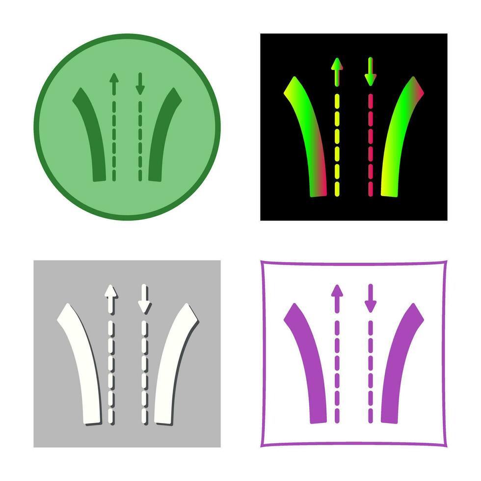 icono de vector de camino